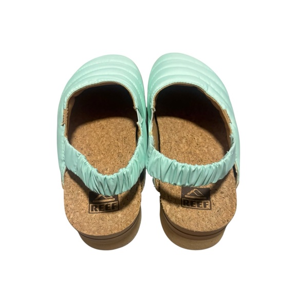Reef Puff Puff Sage Mint Women's Slip On Clog Quilted Casual Outdoor Size 8 - Picture 6 of 7